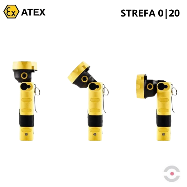 Latarka Ex ATEX Topserw ADALIT L-3000 akumulatorowa, ruchoma głowica, 2*LED, Zone ‘0’, ‘20’
