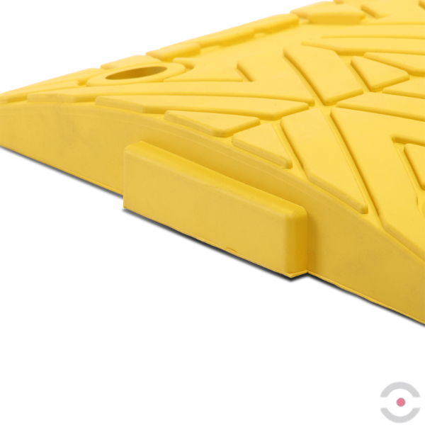 Próg zwalniający 75 mm, element środkowy, żółty