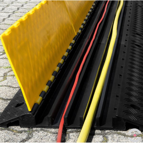 Modułowy próg kablowy z otwieraną pokrywą, 3 kanały kablowe (60x70 mm, 2*70x70 mm)