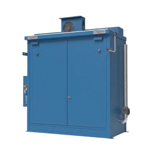 Magazyn ognioodporny Topserw, REI120, 2 poziomy/1 segment, 4*1000 l KTC/IBC, 1*1000 l, 1*drzwi dwuskrzydłowe