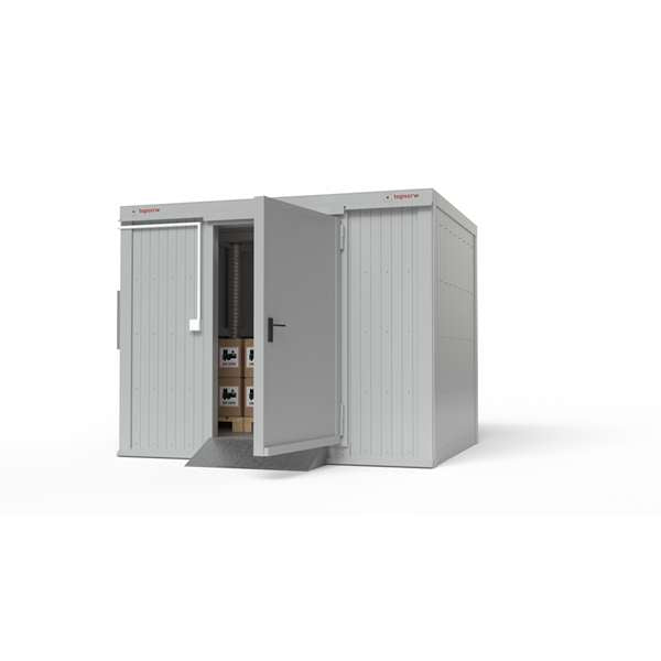 Magazyn ognioodporny Topserw BATTERY, 3-CL, REI120, S*G*W 3000*2500*2440 mm, 1*800 l, drzwi dwuskrzydłowe DF