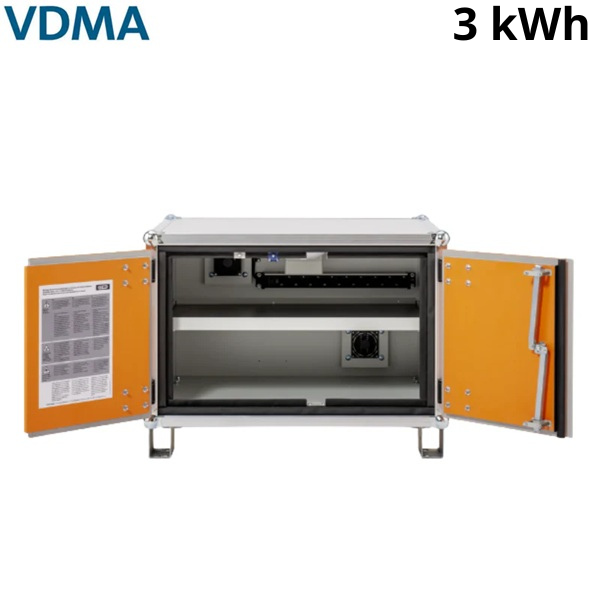 Szafa zabezpieczająca Topserw BATT S, ładowanie akumulatorów, 230V, 1 półka, 9 gniazd, nóżki, Basic 8/5, (VDMA 24994)