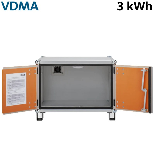 Szafa zabezpieczająca Topserw BATT S, składowanie baterii i akumulatorów, nóżki, 8/5, (VDMA 24994)