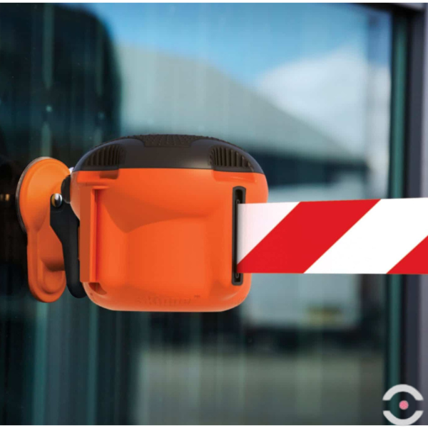 Uchwyt przyssawkowy do kasety lub taśmy, pomarańczowy