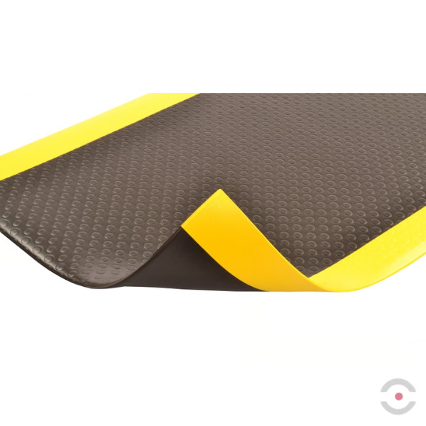 Mata ergonomiczna Notrax, 419 Diamond Sof-Tred, winyl, diamentowa, 122 cm x 18,3 m, obszar suchy, żółty/czarny