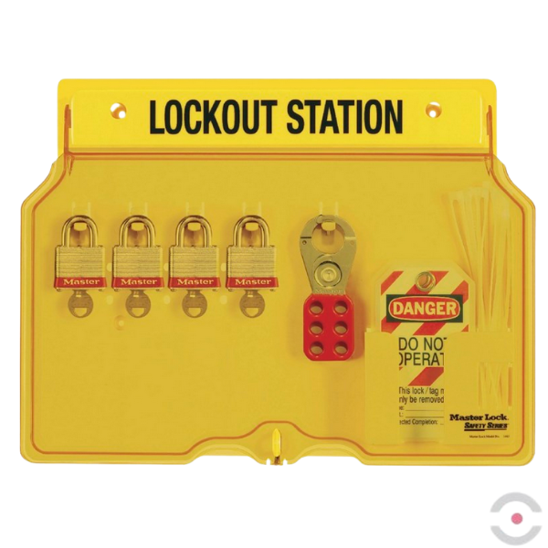 Tablica ścienna (Ex) na blokady, kłódki (4), zawieszki S*D*G 406*311*44 mm