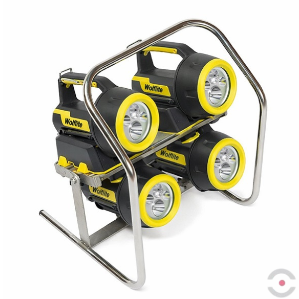 Zestaw świetlny EX ATEX, 4*latarka XT50, stojak, 2*ładowarka