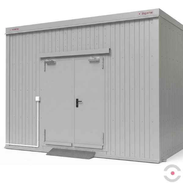 Magazyn ognioodporny Topserw, 4-SU, EI90, S*G*W 4000*2950*2840 mm, 1*1400 l, drzwi dwuskrzydłowe DF