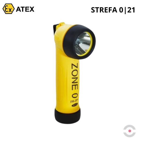 Latarka Ex ATEX Topserw WOLF TR-35+ bateryjna, kątowa, 1*LED, Zone ‘0’, ‘21’
