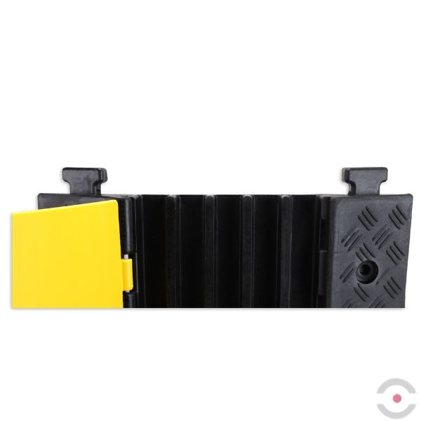 Modułowy próg kablowy z otwieraną pokrywą, 5 kanałów kablowych 35x38 mm