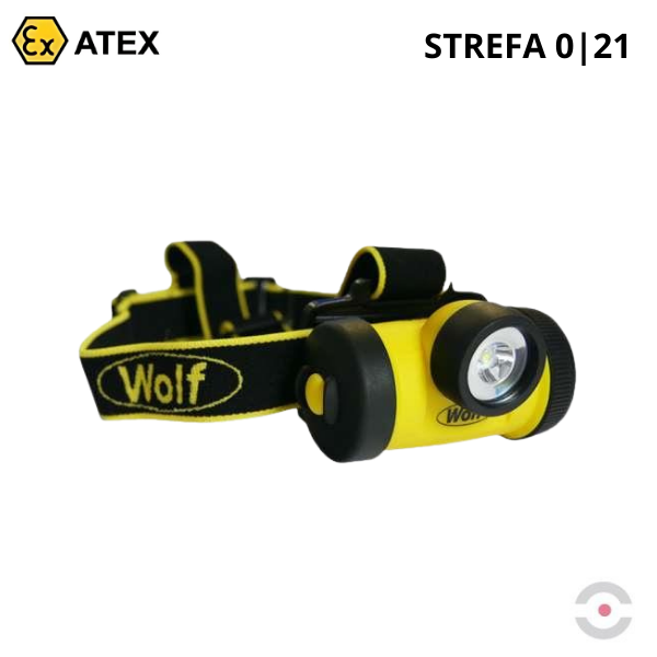 Latarka Ex ATEX Topserw WOLF HT-400Z0 bateryjna, czołowa, 1*LED, Zone ‘0’, ‘21’