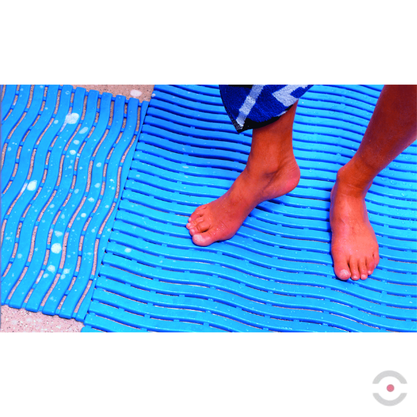 Mata higieniczna Notrax, 535 Soft-Step, basenowa, polietylen, 60 cm x mb, obszar mokry, biały