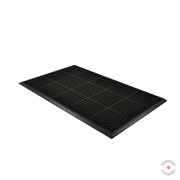 Mata ergonomiczna Notrax, 549 Safety Stance, guma nitrylowa, modułowa, 90 cm x 150 cm, obszar mokry/zaolejony, czarny