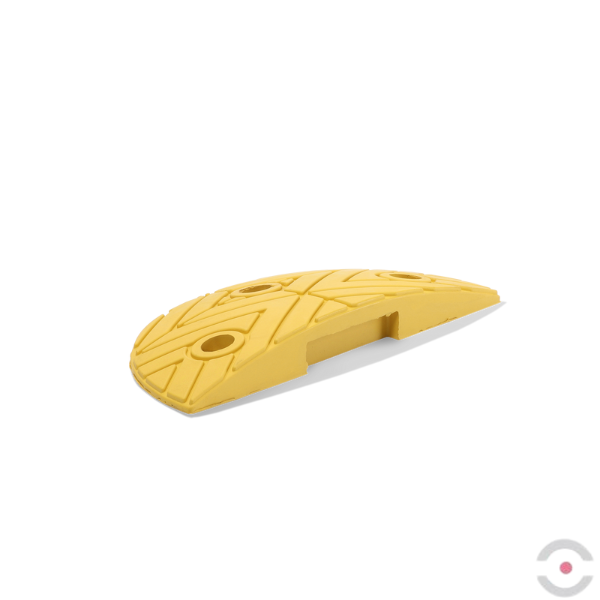 Próg zwalniający 75 mm, element końcowy, żółty