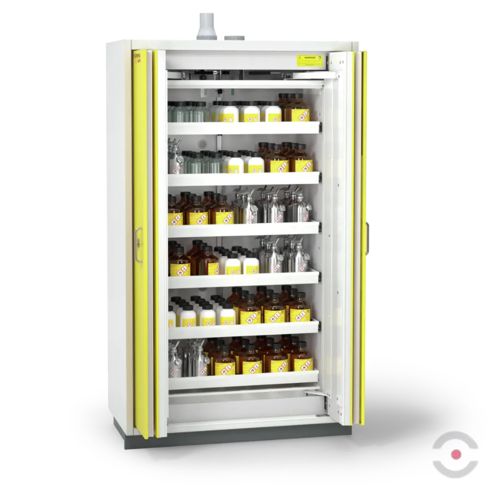 Szafa ognioodporna Topserw PRIME-90 XL, 6 półek wysuwanych, drzwi FSC żółte, PREMIUM, 90 min