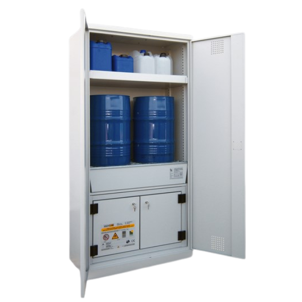 Szafa kombinowana Topserw COMBI-30 L, beczka 60 l, drzwi CLA, szare, CHS FAS, 30 min