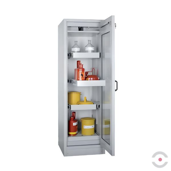 Szafa ognioodporna Topserw PRIME-30 M, 4 półki wysuwane, drzwi GL szare, SiS VS, 30 min