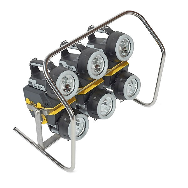 Zestaw świetlny EX ATEX, 6*latarka XT75, stojak, 3*ładowarka