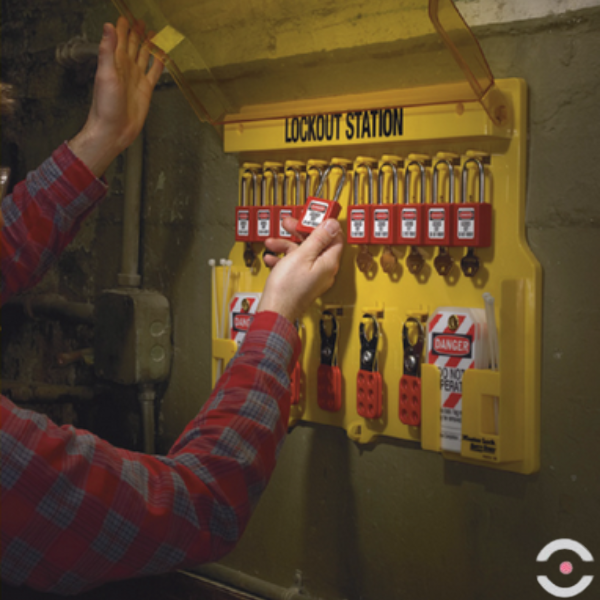 Tablica ścienna (Ex) na blokady, kłódki (10), zawieszki S*D*G 558*393*44 mm