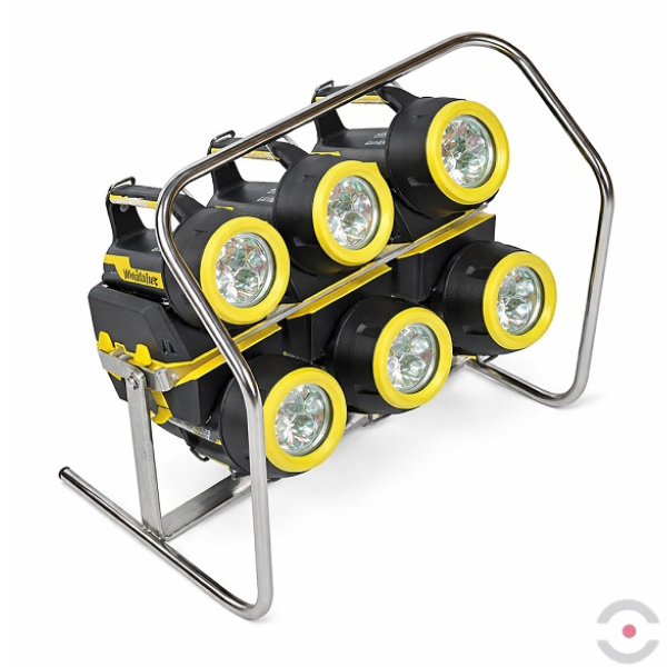 Zestaw świetlny EX ATEX, 6*latarka XT50, stojak, 3*ładowarka