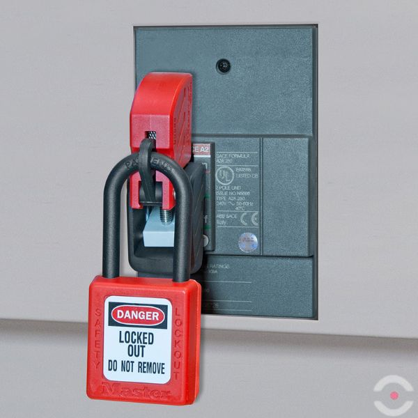 Kłódka bezpieczeństwa (Ex), korpus i kabłąk kompozytowy 6 mm, klucz KD, żółta