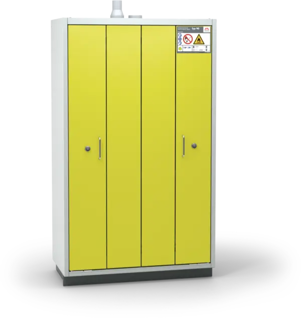 Szafa ognioodporna Topserw SAFE-90 XL, 4 półki, drzwi FSC żółte, PREMIUM, 90 min