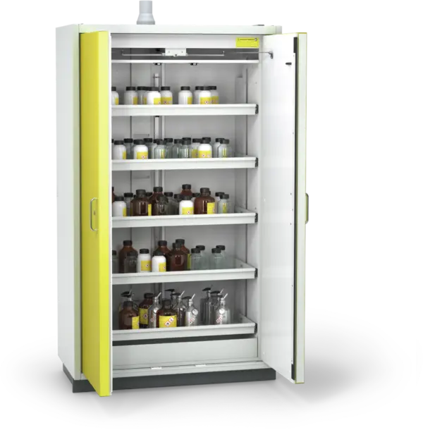 Szafa ognioodporna Topserw PRIME-90 XL, 5 półek wysuwanych, drzwi CLA żółte, CLASSIC, 90 min