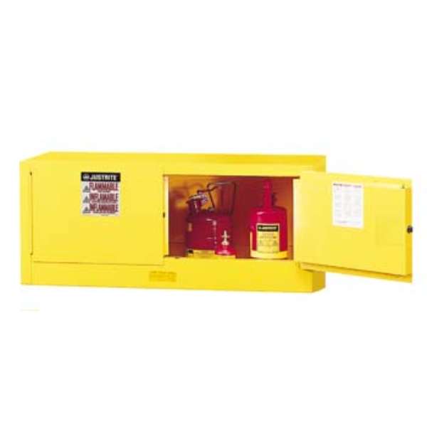 Szafa zabezpieczająca (palne) Justrite UPPER L, 45 l, 2-drzwiowa ZR, żółty
