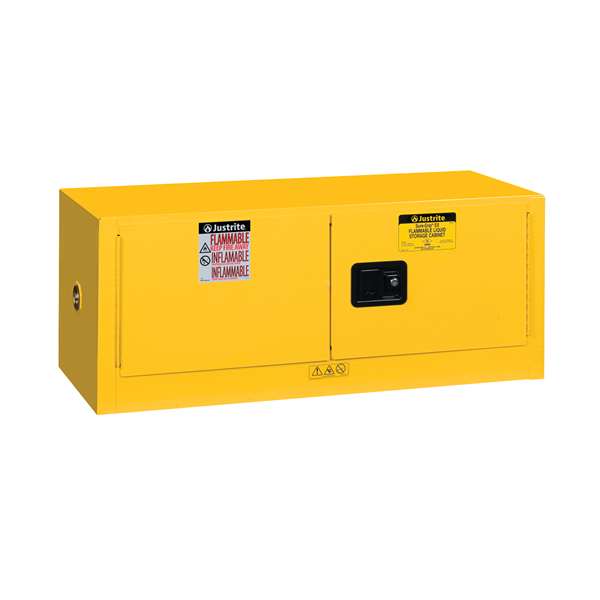 Szafa zabezpieczająca (palne) Justrite UPPER L, 45 l, 2-drzwiowa MS, żółty