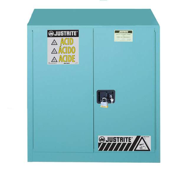 Szafa zabezpieczająca (korozyjne) Justrite MODUS L, 114 l, 2-drzwiowa MS, 1 półka, niebieski
