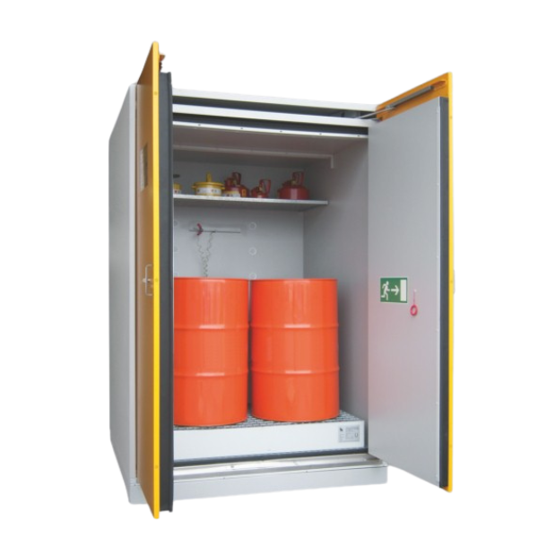 Szafa ognioodporna Topserw DRUM-90 XXL, beczka 4*200 l pion, wanna wychwytowa EW, FAS, 90 min