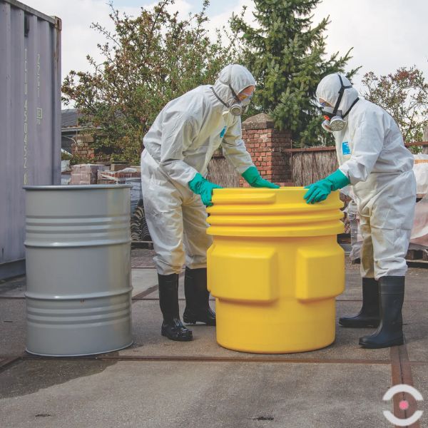 Pojemnik zabezpieczający OverPack, polietylenowy, 247 l, żółty