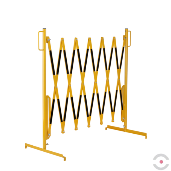 Bariera nożycowa, dł. 3600 mm, żółty/czarny