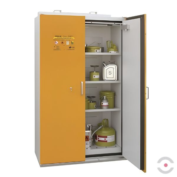 Szafa ognioodporna Topserw SAFE-90 XL, 3 półki, blacha stalowa, drzwi żółte, SiS, 90 min