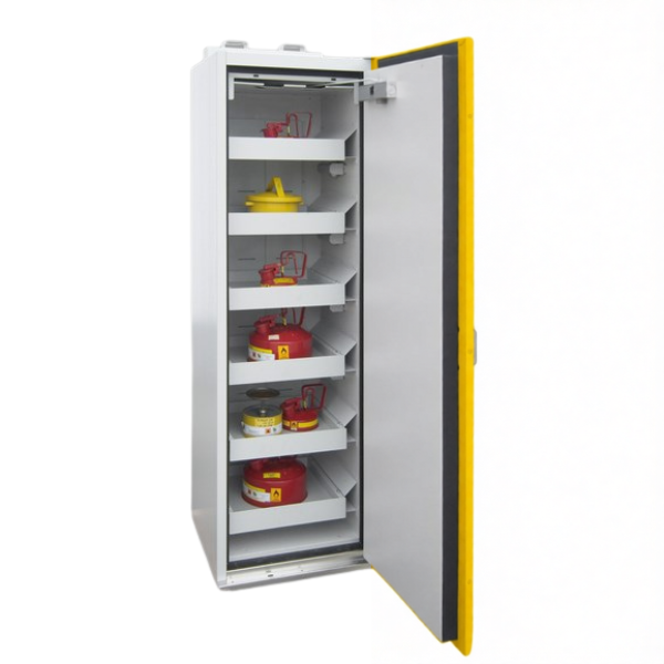 Szafa ognioodporna Topserw PRIME-90 M, 6 półek wysuwanych, drzwi żółte, SiS VS, 90 min