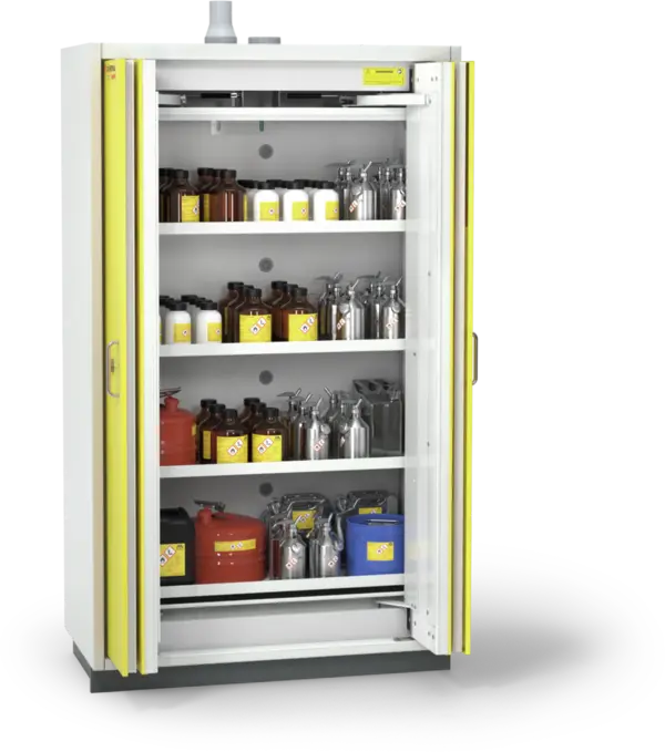 Szafa ognioodporna Topserw SAFE-90 XL, 4 półki, drzwi FSC żółte, PREMIUM, 90 min