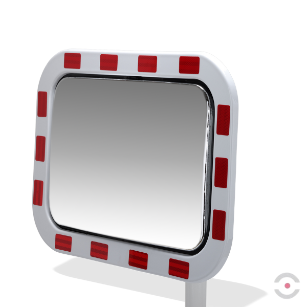 Lustro drogowe Dancop, London, akryl, 40*60 cm, biało-czerwone