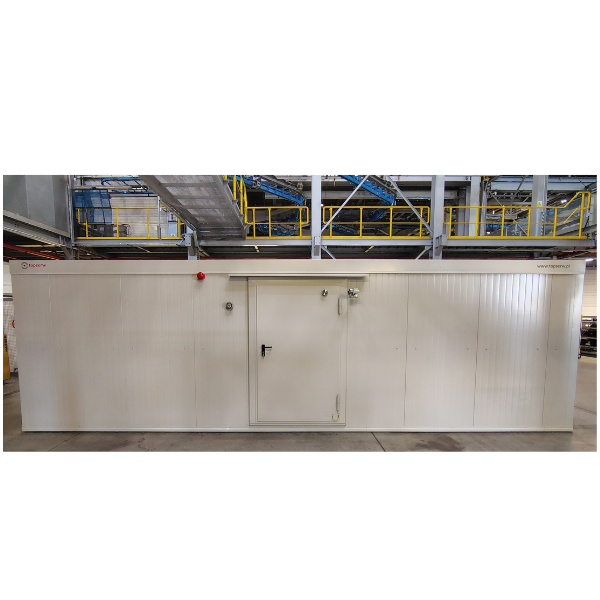 Magazyn ognioodporny Topserw, 8-CL, REI120, S*G*W 8000*2500*2440 mm, 2*1200 l, drzwi dwuskrzydłowe DF