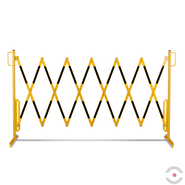 Bariera nożycowa, dł. 4000 mm, żółty/czarny