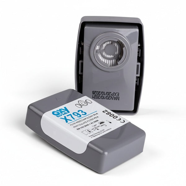 Zestaw ochronny OxyPro Asbestop (półmaska S+filtry), wiaderko