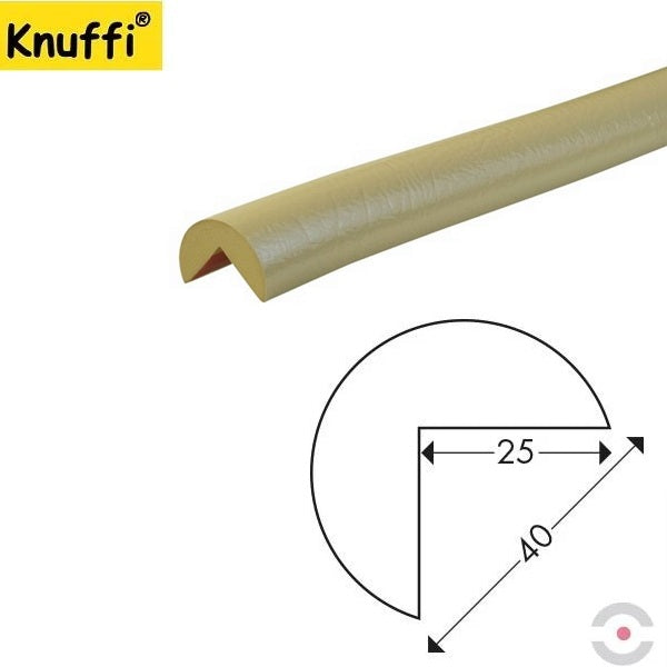 Elastyczny profil ostrzegawczo-ochronny Knuffi, typ A, beżowy, 5000 mm