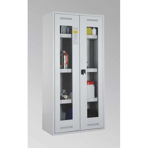 Szafa zabezpieczająca (trujące) Topserw MODUS XL, 2-drzwiowa, CLA-GL szare, 3 półki, CHS 1200