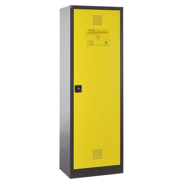 Szafa zabezpieczająca (trujące) Topserw SLIM S Eco 640, 1-drzwiowa, CLA żółte, 3 półki, CHS Eco