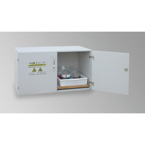 Szafa zabezpieczająca (kwasy, zasady) Topserw BENCH L, 2 komory, 2 półki wysuwane, drzwi CLA