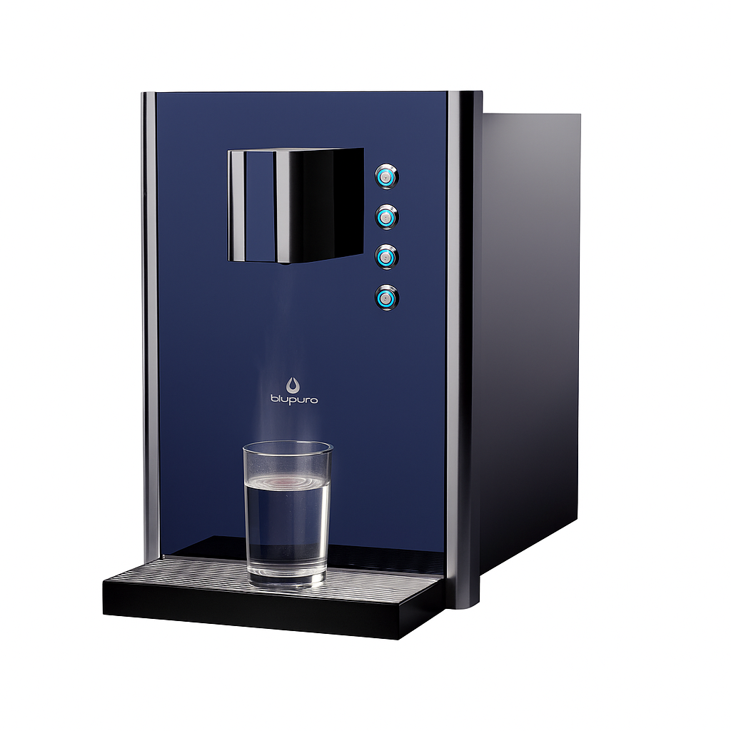 Dystrybutor wody pitnej Zdrojownia BLUGLASS HOT 30 FIZZ, woda gazowana, gorąca, chłodzona