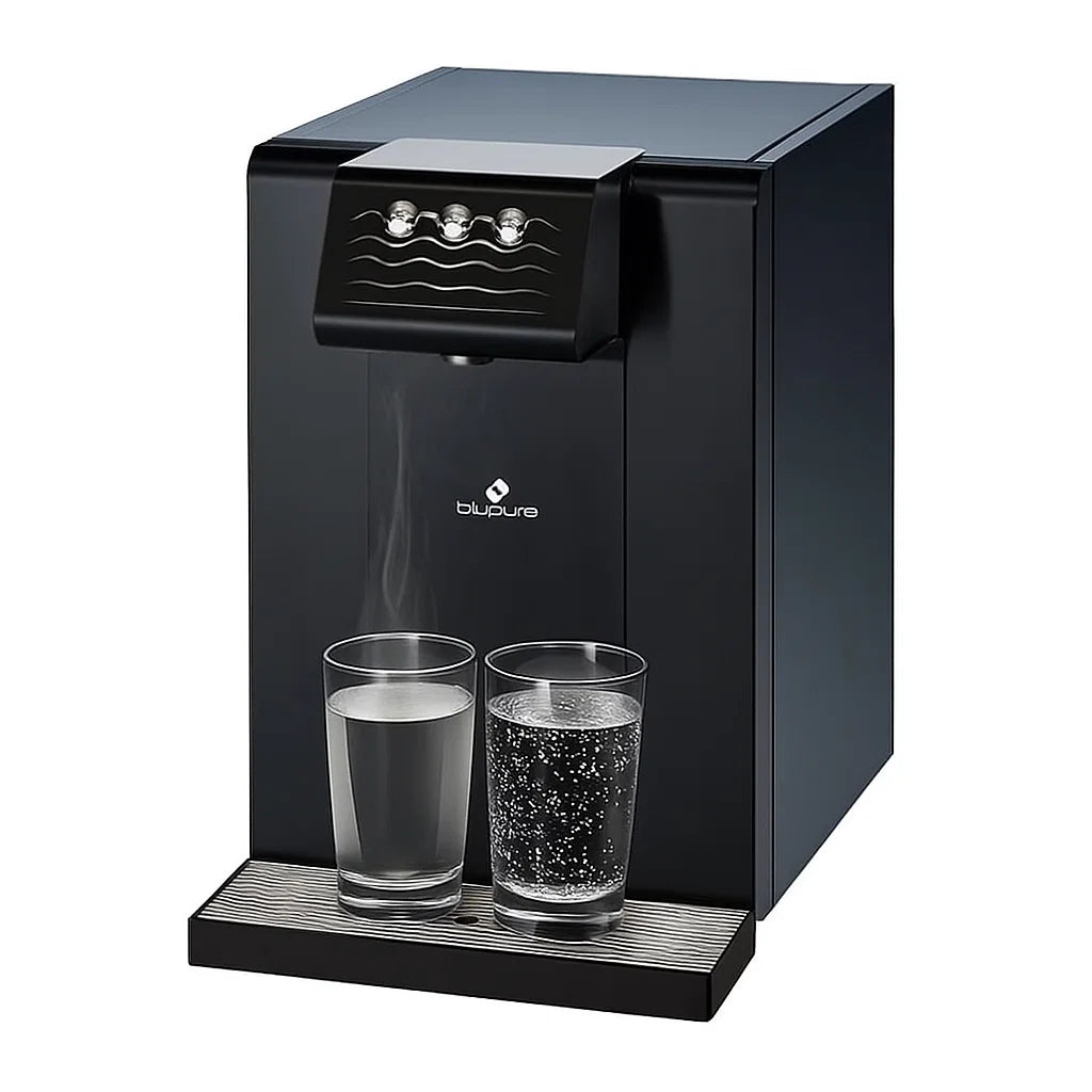 Dystrybutor wody pitnej Zdrojownia BLUSoda Black Hot 30, woda gorąca, chłodzona