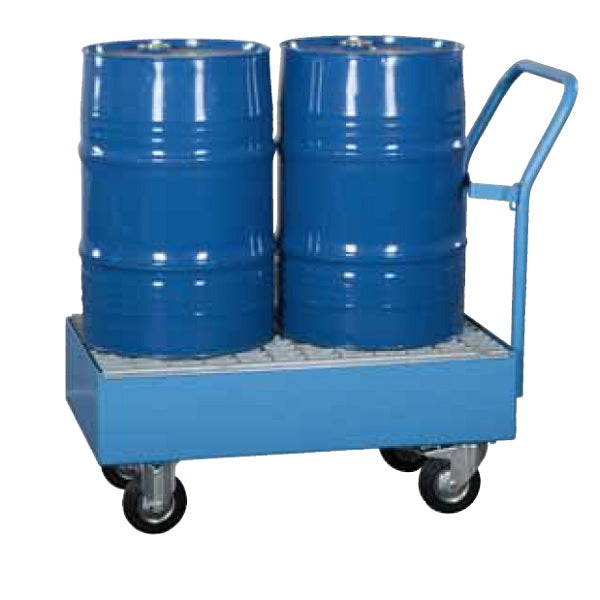 Wanna wychwytowa Topserw, mobilna 60 l, beczka 2*60 l, stal 3 mm, galwanizowana