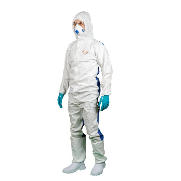 Kombinezon ochronny OxyChem C250 MPFL + SMS, typ 5/6, rozmiar XL, biały/niebieski