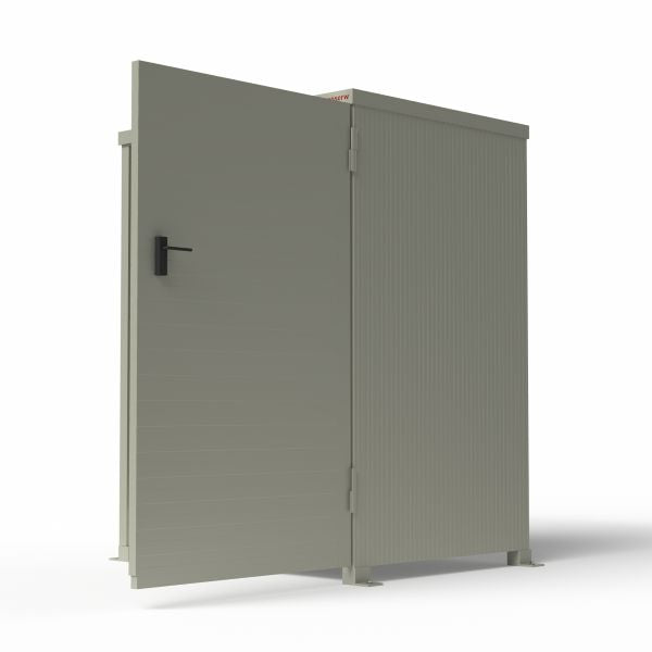 Magazyn ognioodporny Topserw, EI90, 2*200 l beczki/pion, 220 l, 1*drzwi jednoskrzydłowe