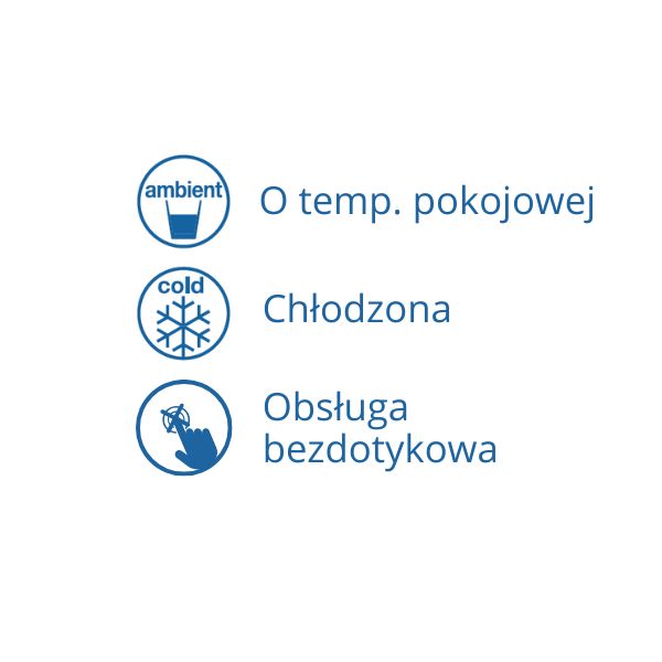 Dystrybutor wody pitnej Zdrojownia HYDRAZON Touch Free 15, bezdotykowy, woda chłodzona